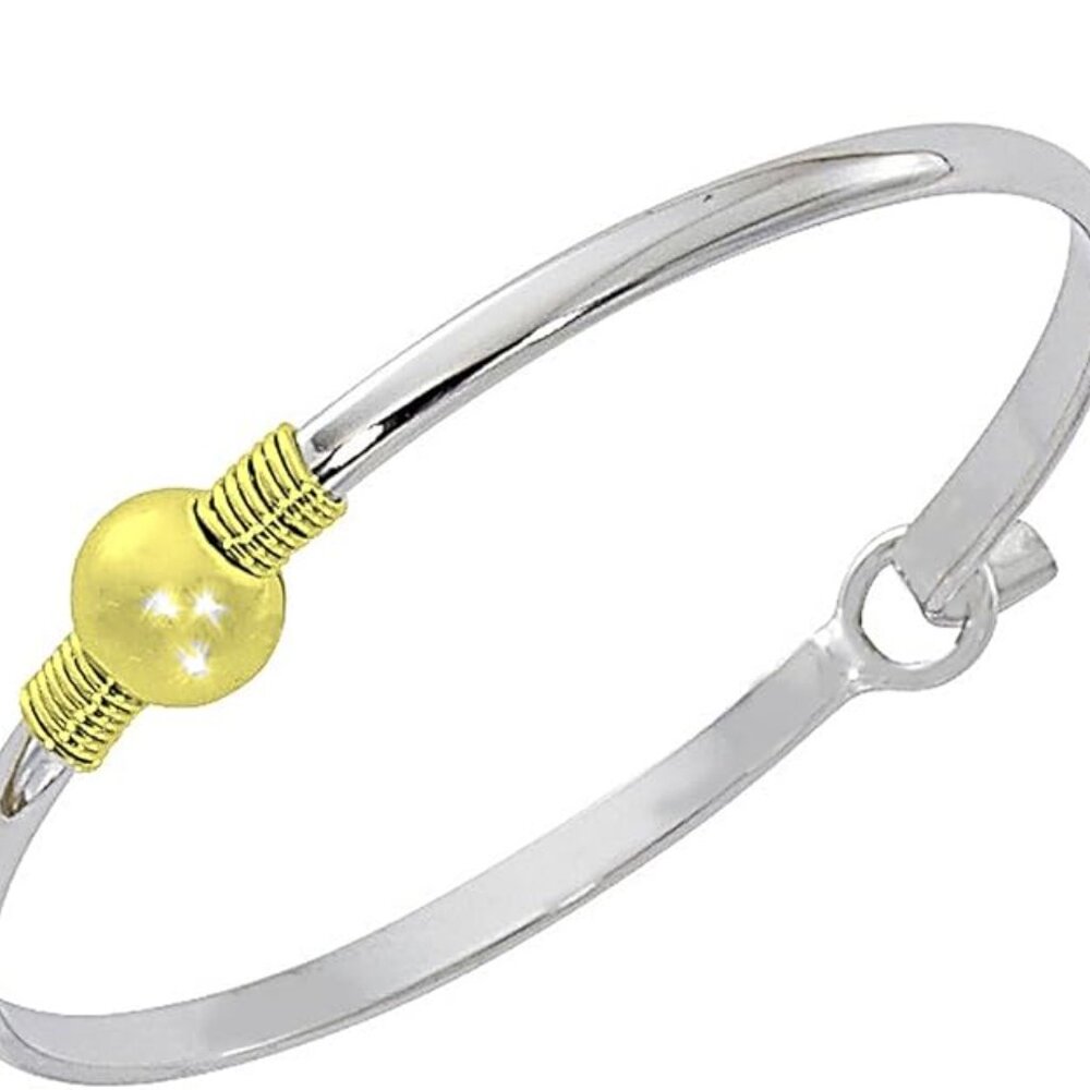 Nautical Cape Cod Style Ball Cuff Bracelet